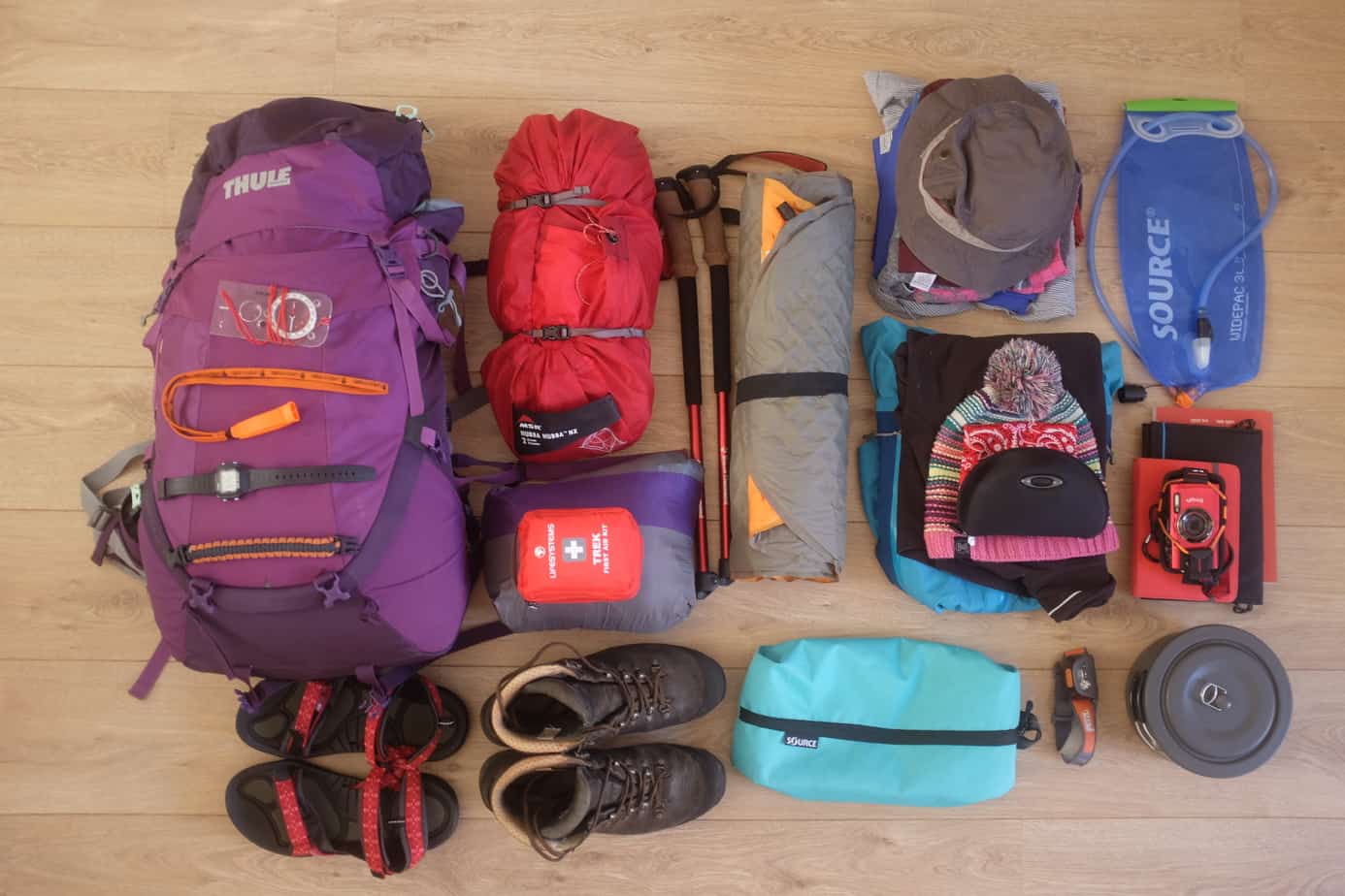 hiking kit