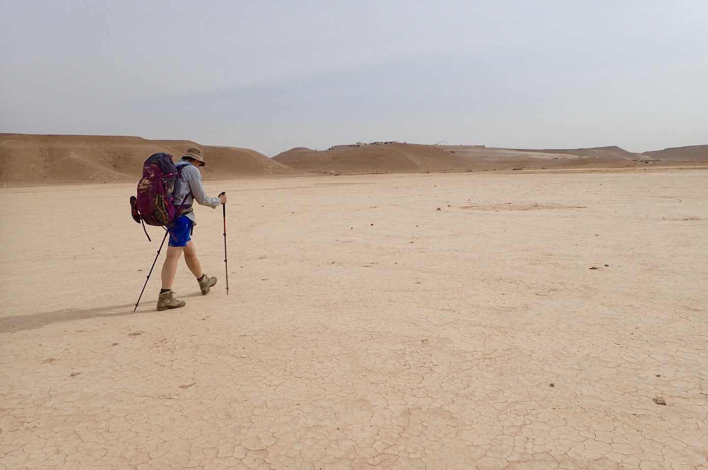 Walking in the desert