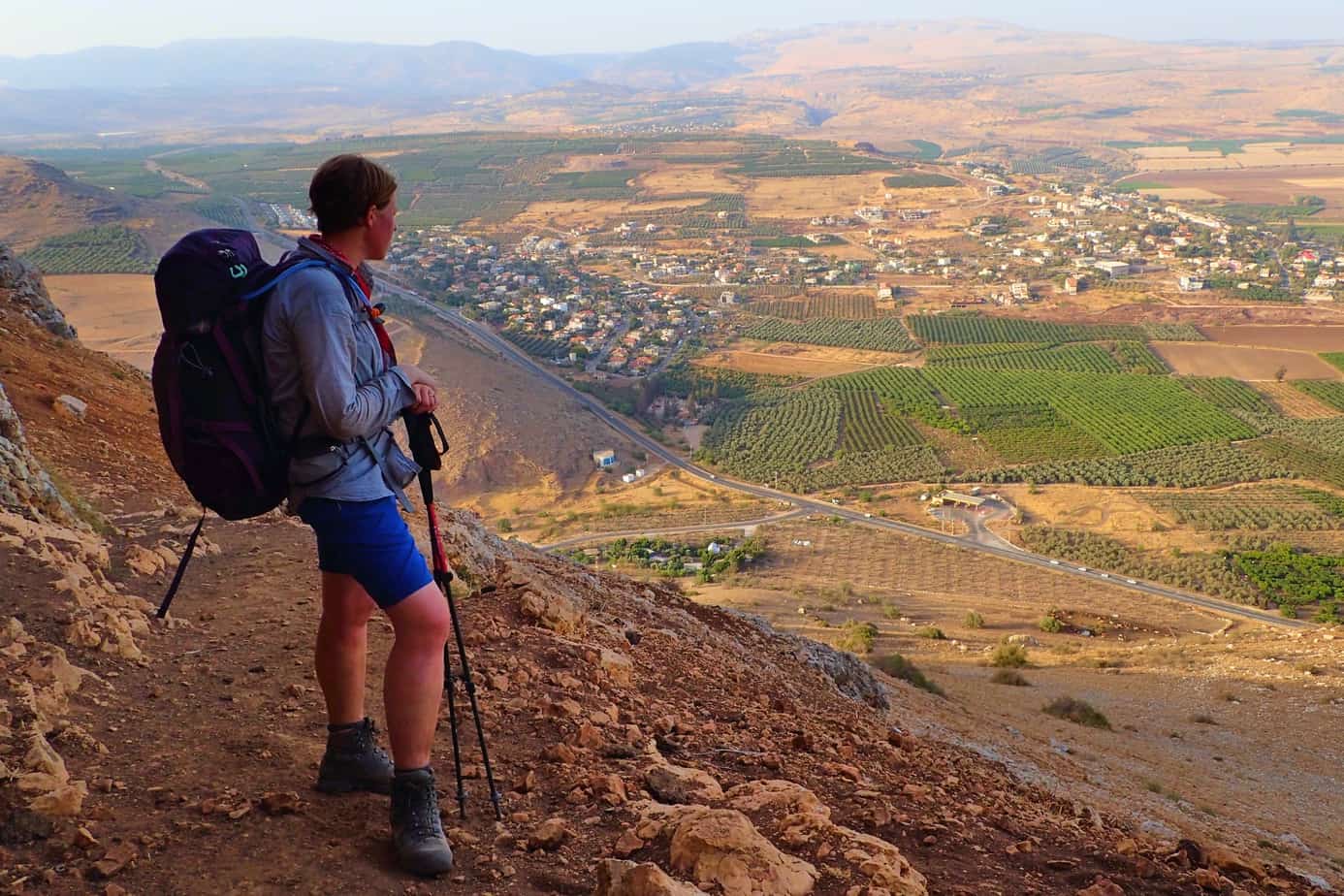 Me looking at the view from Mt Arbel
