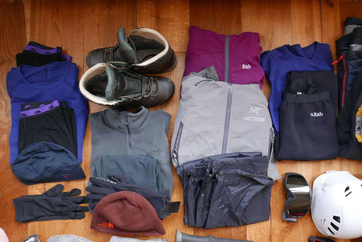 what to pack for a winter skills week