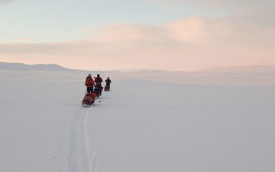 Training for a pulk pulling expedition in the Arctic circle