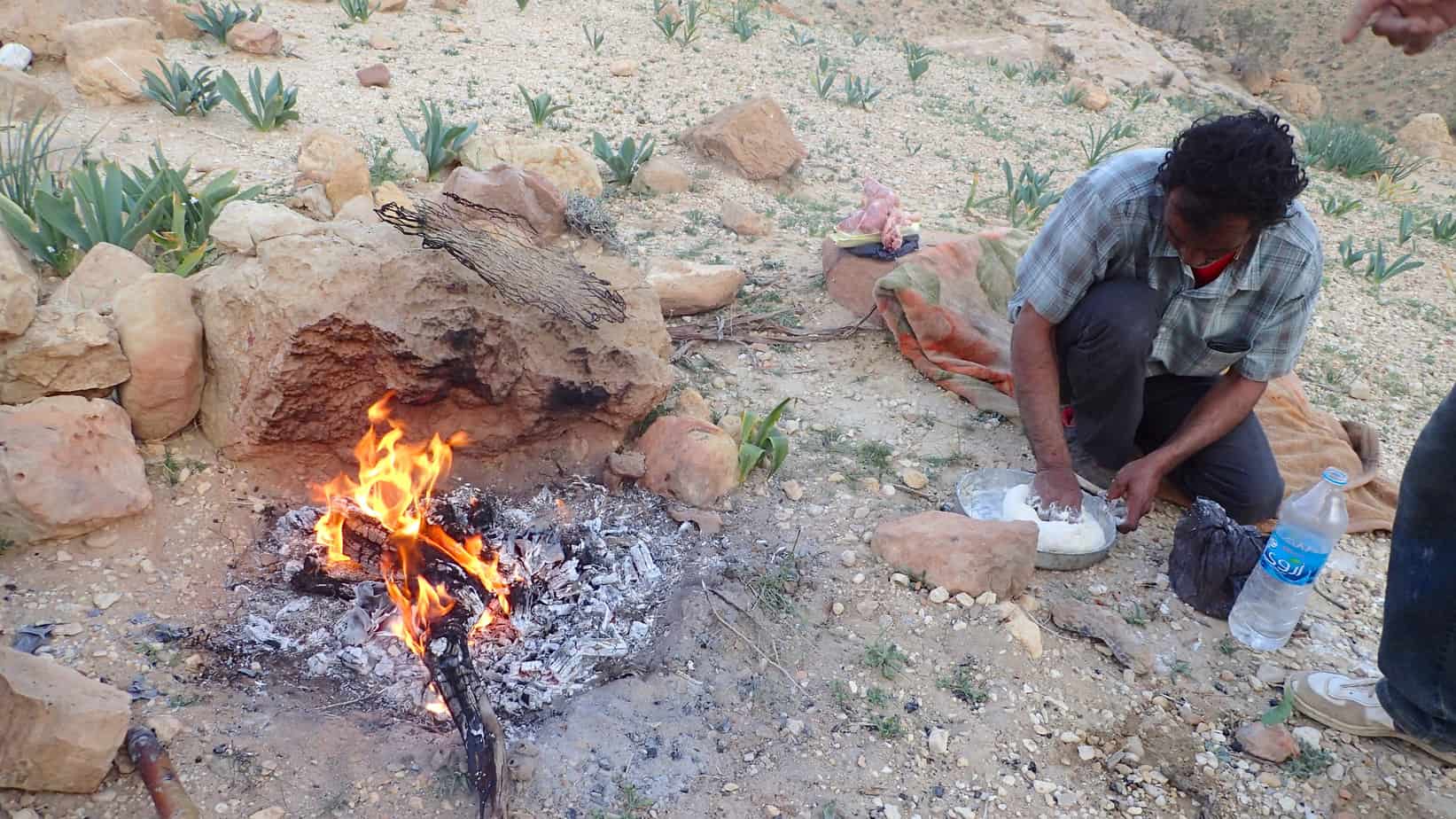 Hiking across the Jordan desert