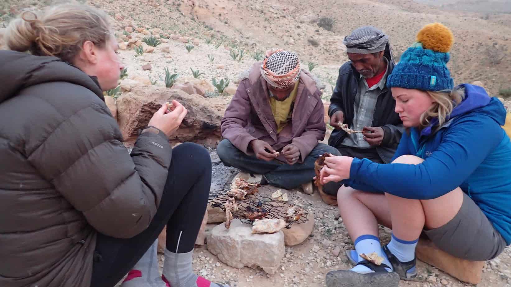 Bedouin traditional meal Jordan trail
