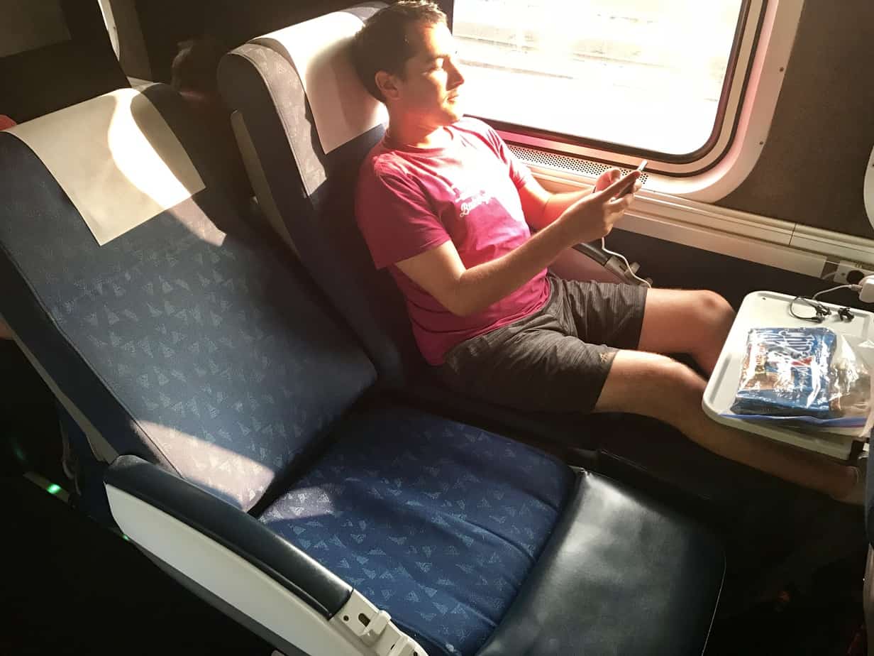 Saver seat on the Amtrak Starlight Train