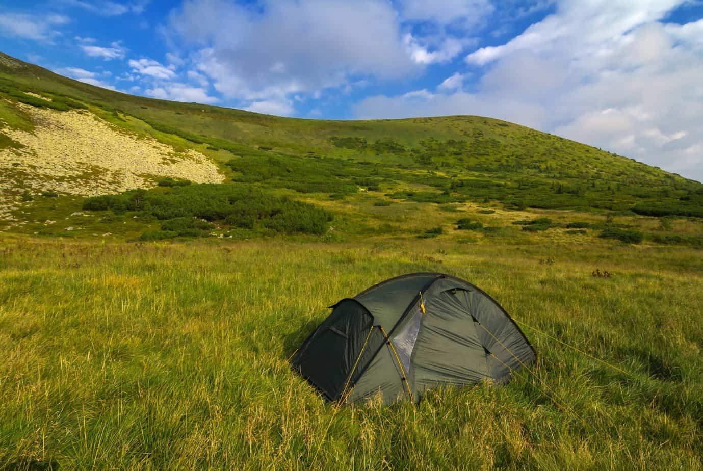 Wild camping Northumberland